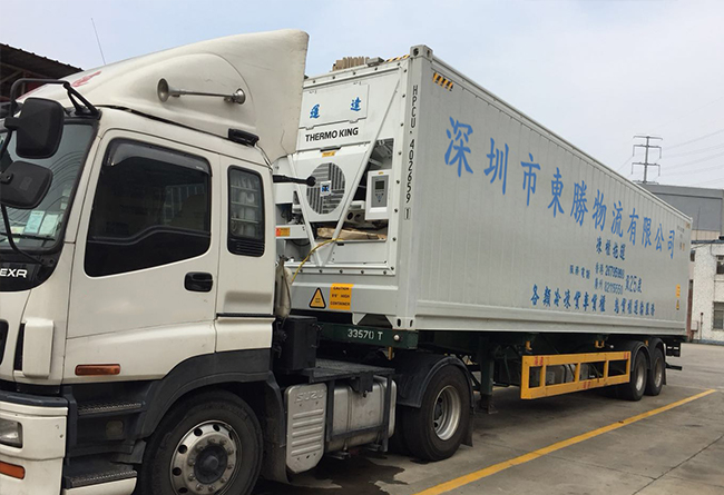 中港冷藏車，中港冷凍柜運輸公司--東勝物流