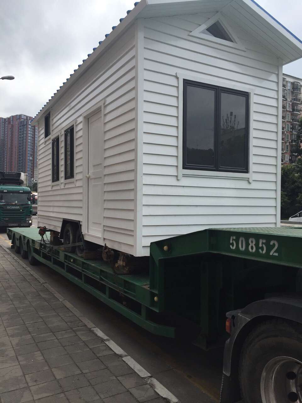 江門到香港物流專線，江門到香港移動房車運輸案例